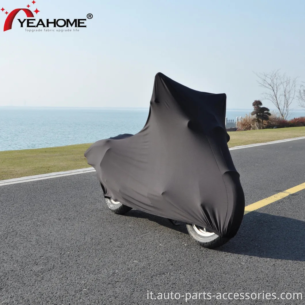 Coperchio motociclistico super elastico nero pieno nero